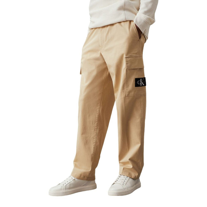 Men’s Calvin Klein Beige Cotton Cargo Pants