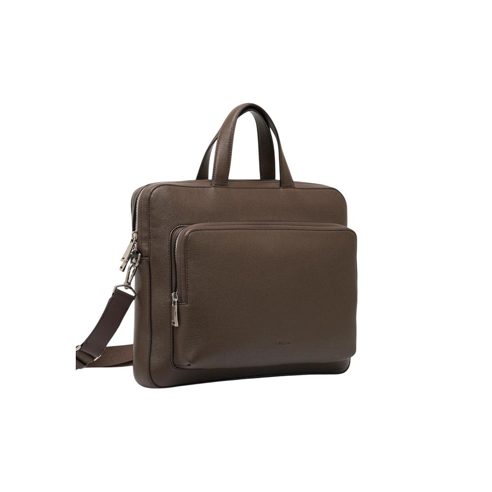 Men’s Calvin Klein Brown Polyethylene Briefcase