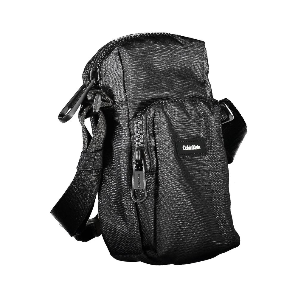 Men’s Calvin Klein Elegant Black Shoulder Bag with Chic Detailing