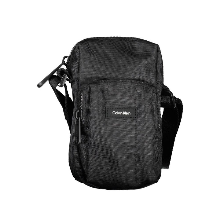 Men’s Calvin Klein Elegant Black Shoulder Bag with Chic Detailing