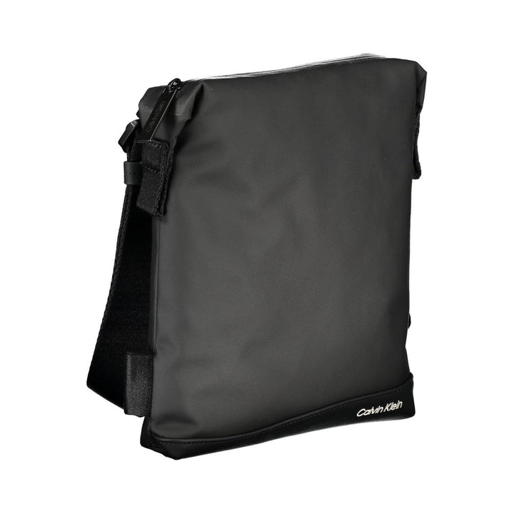 Men’s Calvin Klein Elegant Black Shoulder Bag with Contrast Details