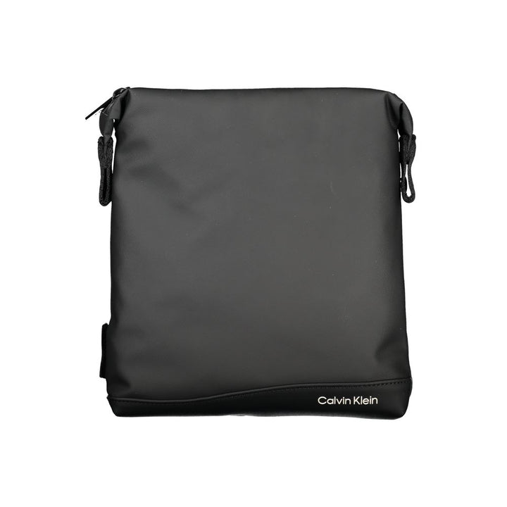 Men’s Calvin Klein Elegant Black Shoulder Bag with Contrast Details