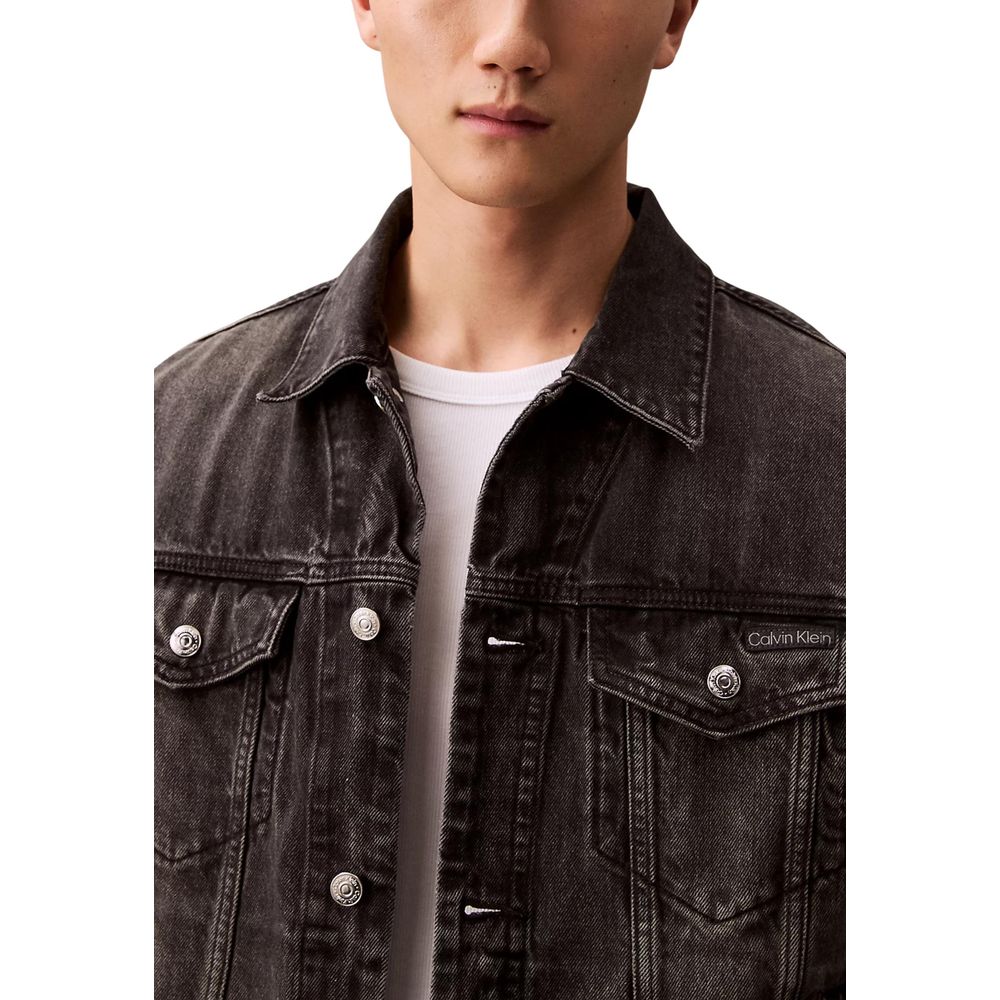 Men’s Calvin Klein Jeans Black Cotton Denim Jacket