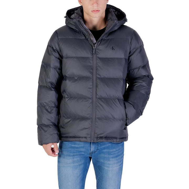 Men’s Calvin Klein Jeans Gray Polyamide Coat