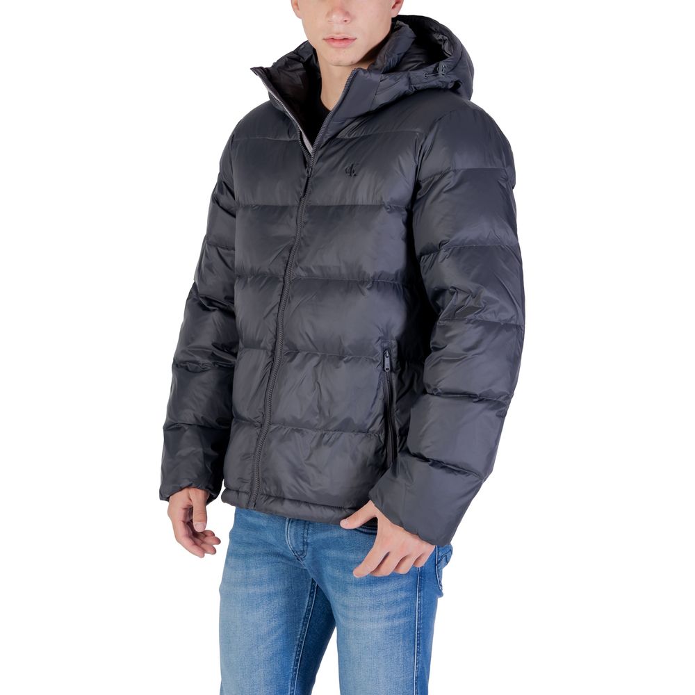 Men’s Calvin Klein Jeans Gray Polyamide Coat