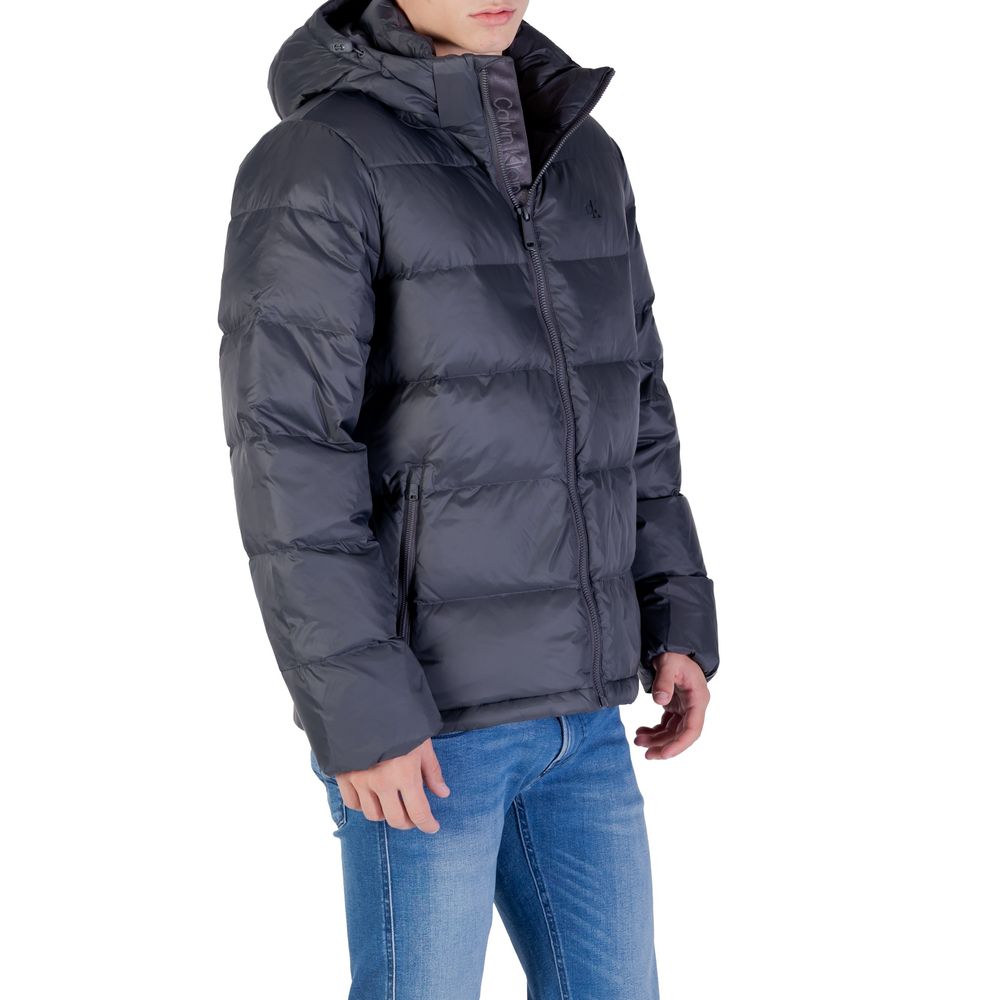 Men’s Calvin Klein Jeans Gray Polyamide Coat