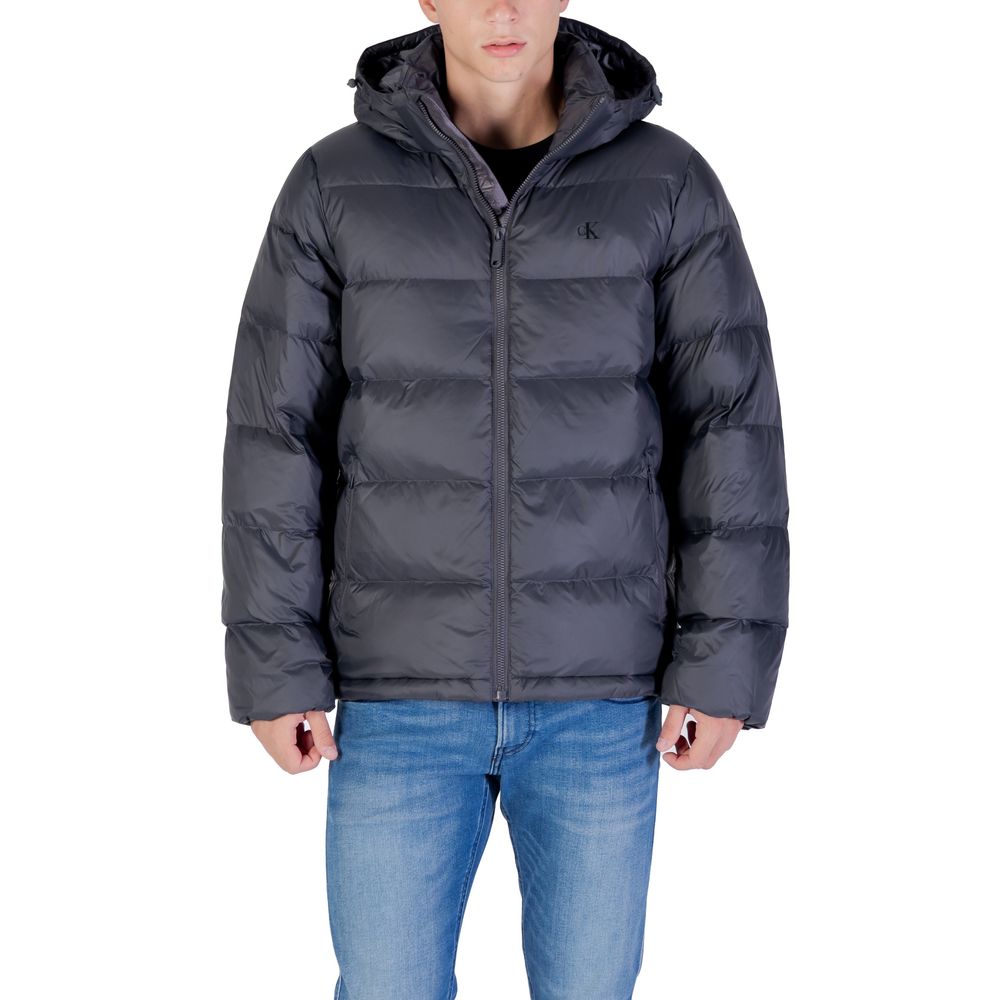 Men’s Calvin Klein Jeans Gray Polyamide Coat