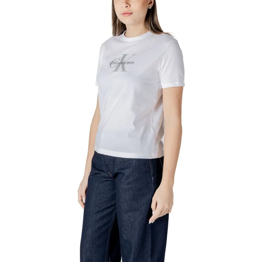Men’s Calvin Klein Jeans White Cotton T-shirt
