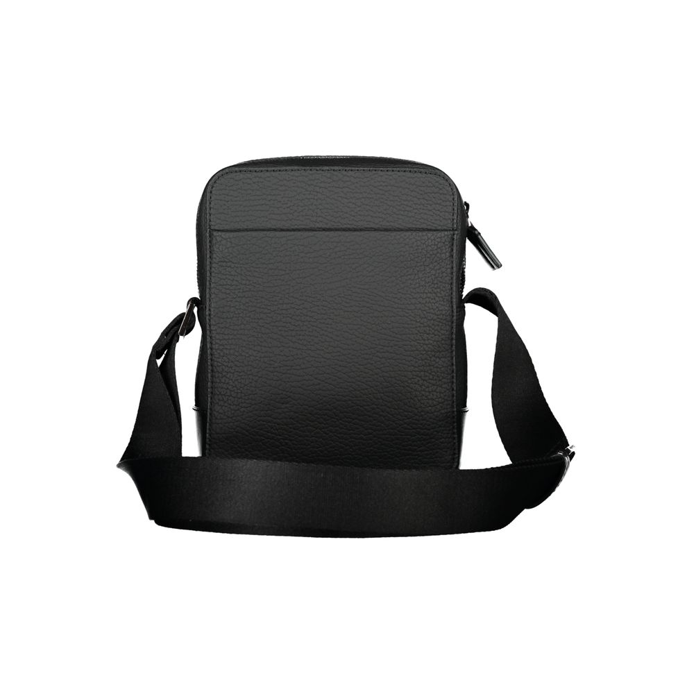 Men’s Calvin Klein Sleek Black Shoulder Bag with Contrasting Details