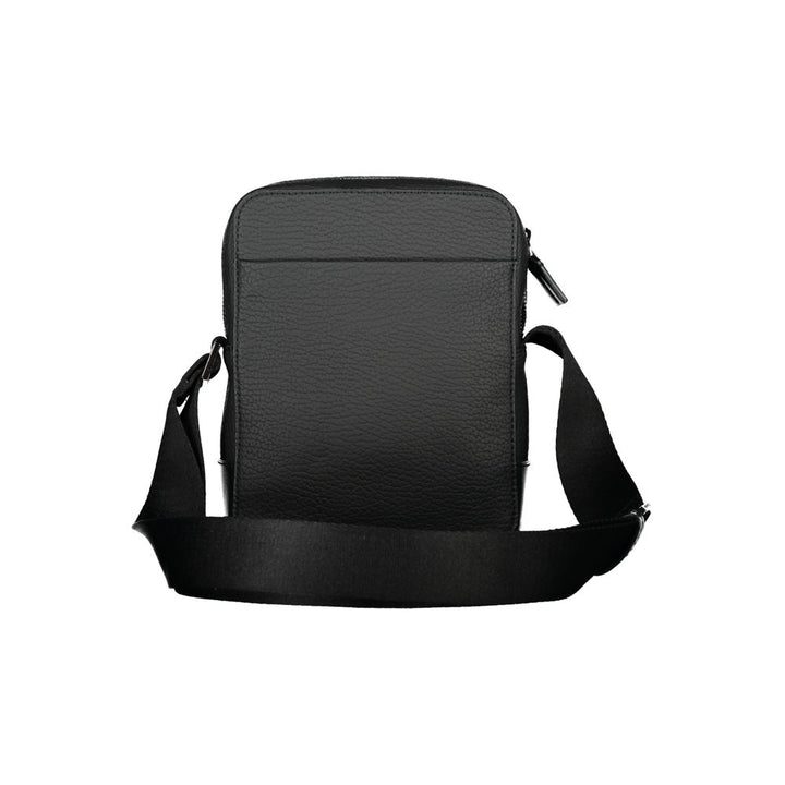 Men’s Calvin Klein Sleek Black Shoulder Bag with Contrasting Details