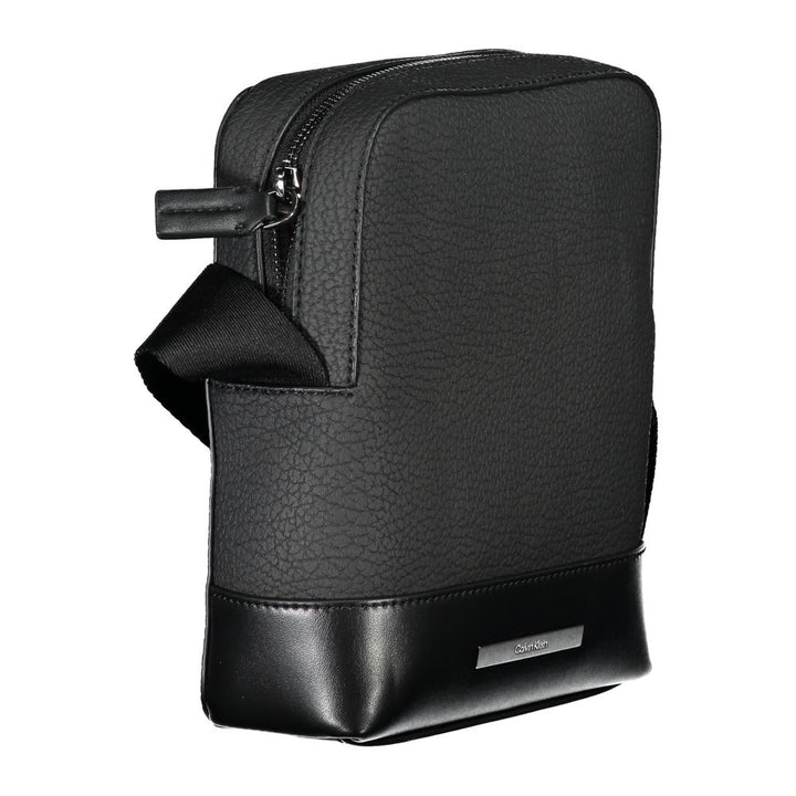 Men’s Calvin Klein Sleek Black Shoulder Bag with Contrasting Details