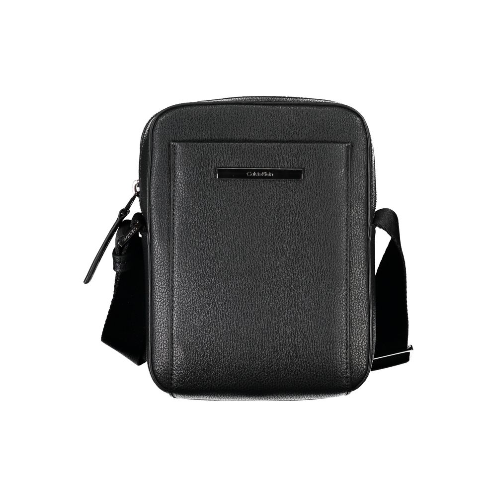 Men’s Calvin Klein Sleek Black Shoulder Bag with Logo Detail