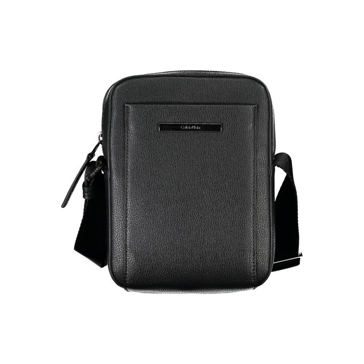 Men’s Calvin Klein Sleek Black Shoulder Bag with Logo Detail