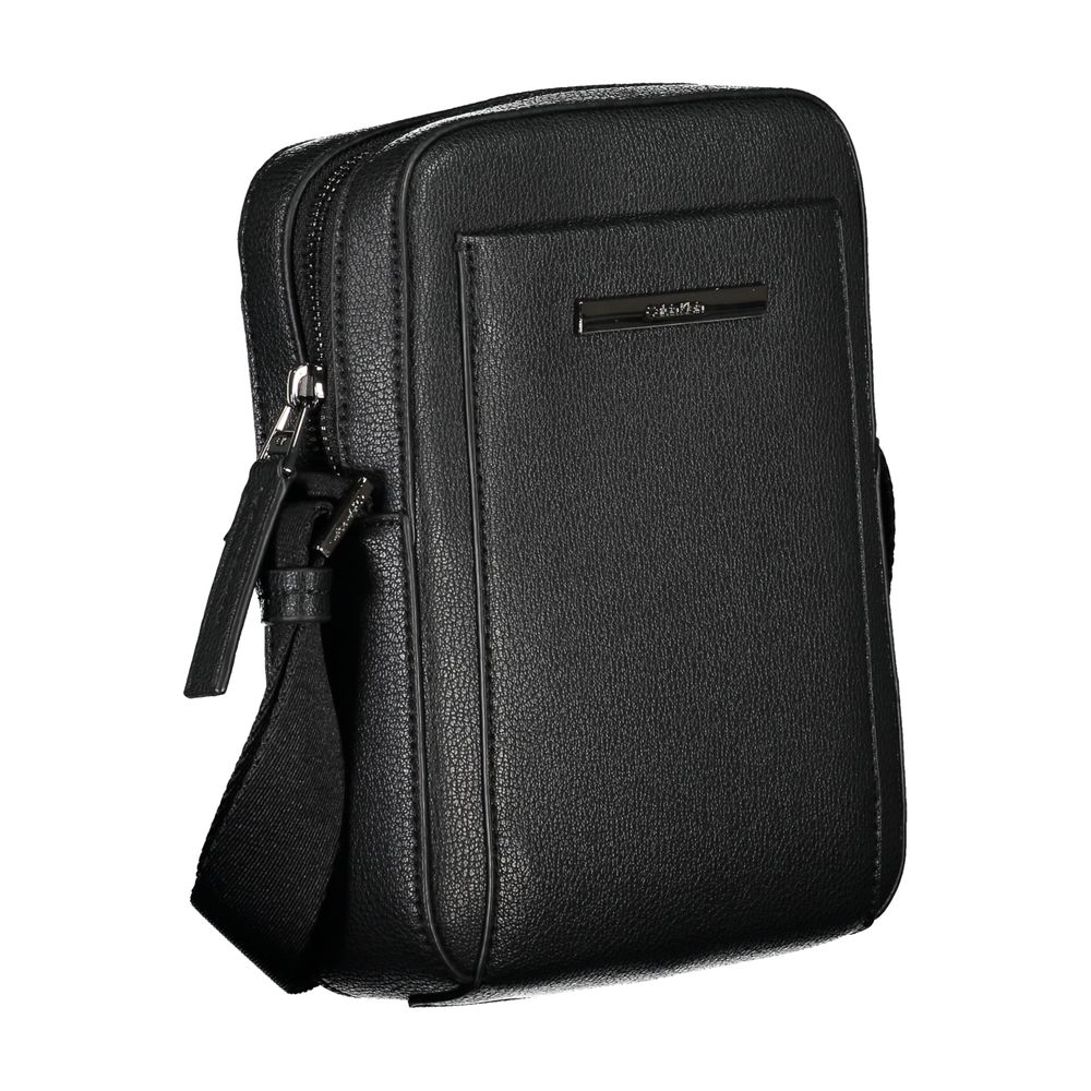 Men’s Calvin Klein Sleek Black Shoulder Bag with Logo Detail