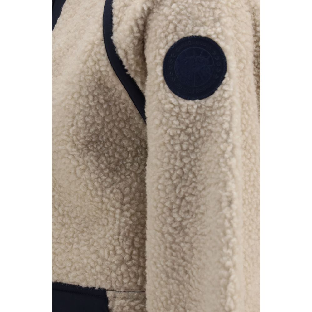 Men’s Canada Goose Beige Wool Oves Aries Shell Jacket