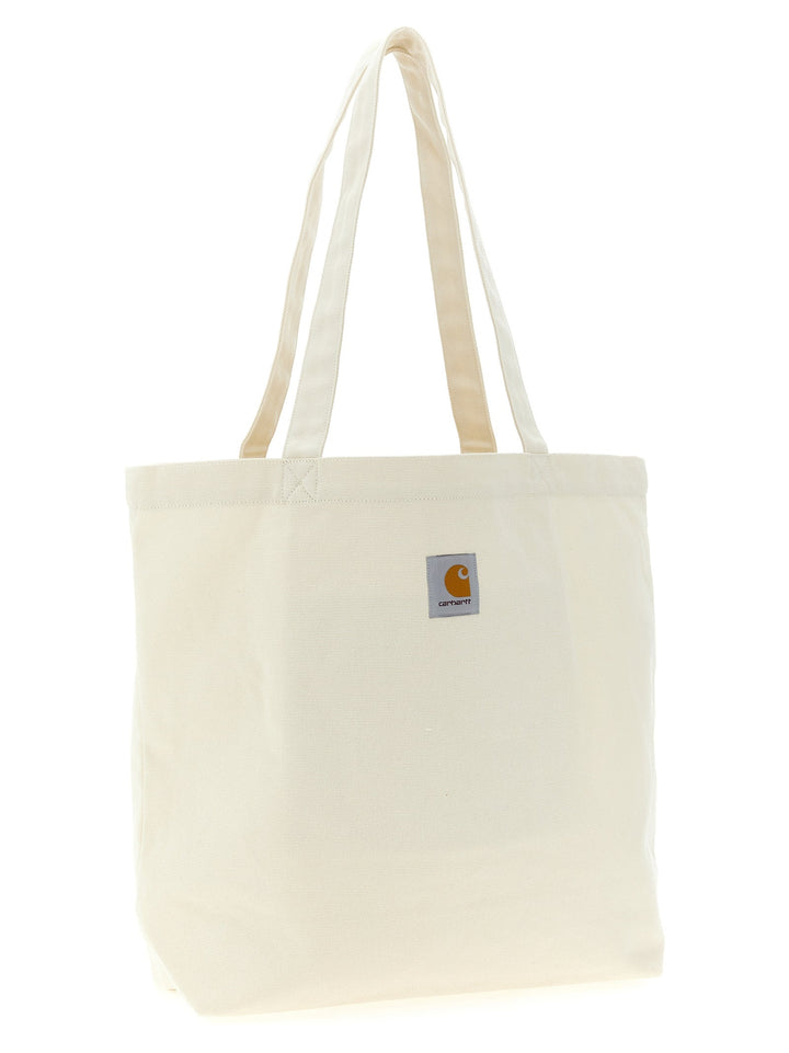Men’s Carhartt Wip White Cotton Tote Bag