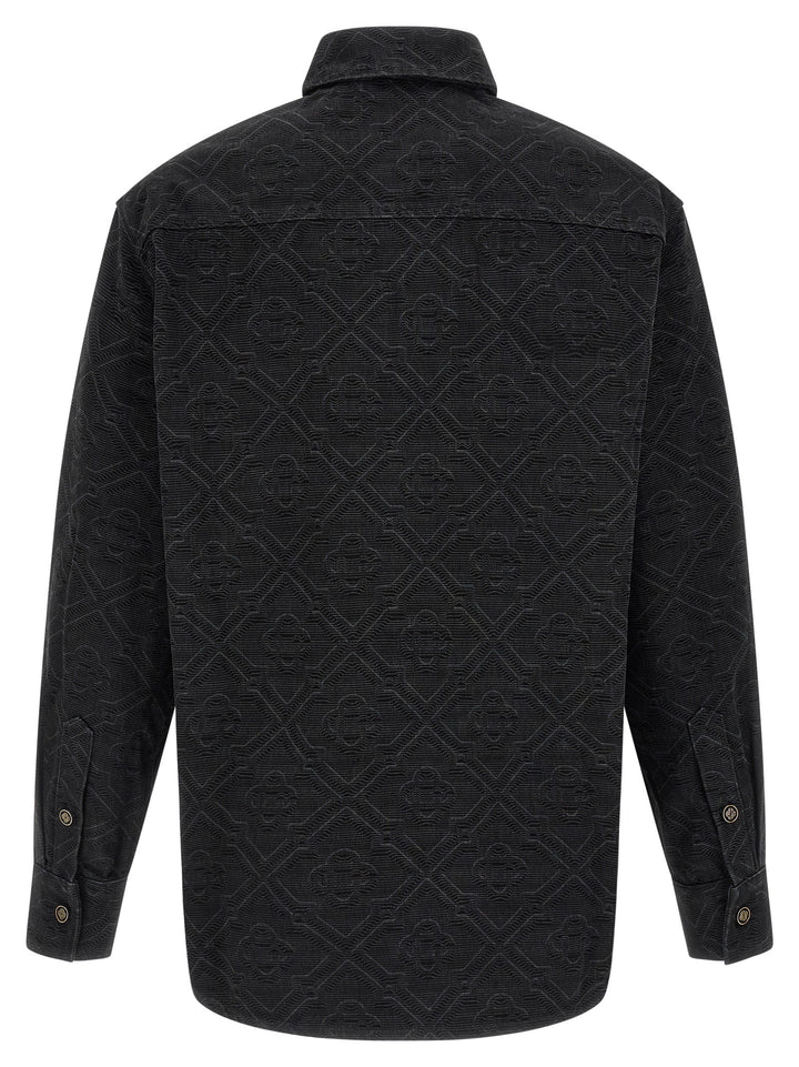 Casablanca Black Cotton Blouse