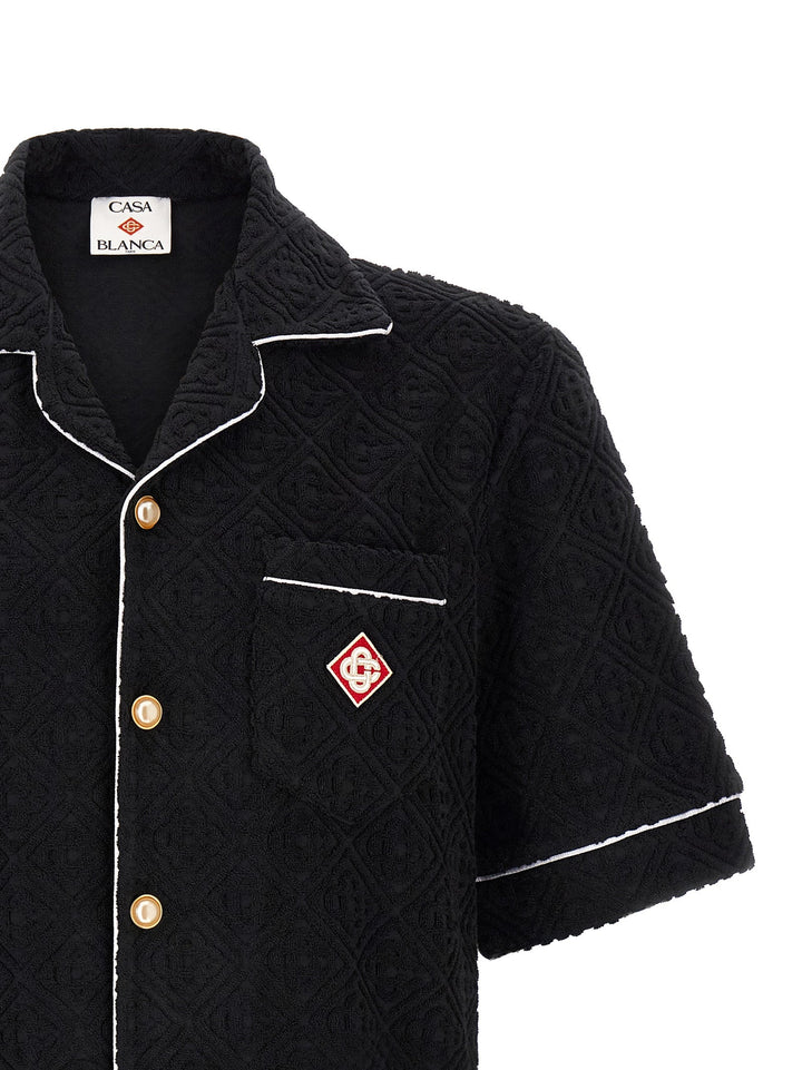 Casablanca Black Cotton Pattern Shirt