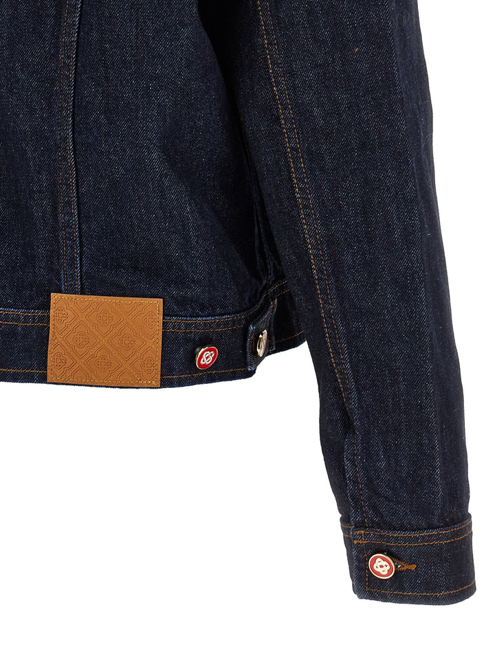 Men’s Casablanca Blue Cotton Denim Jacket