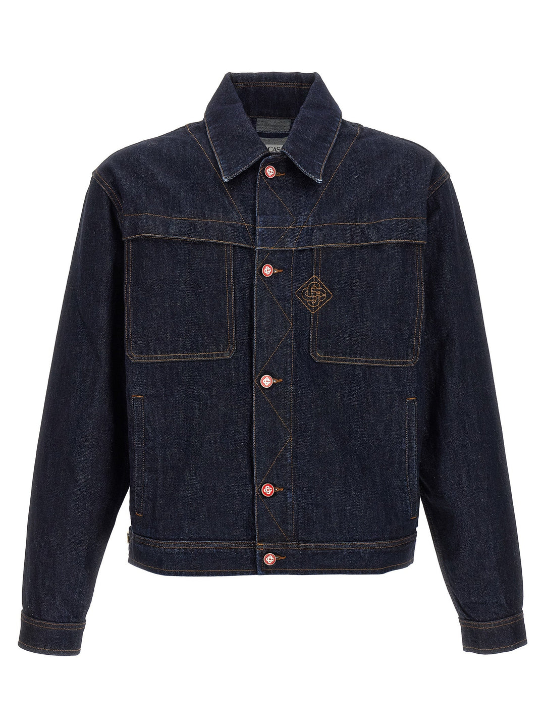 Men’s Casablanca Blue Cotton Denim Jacket