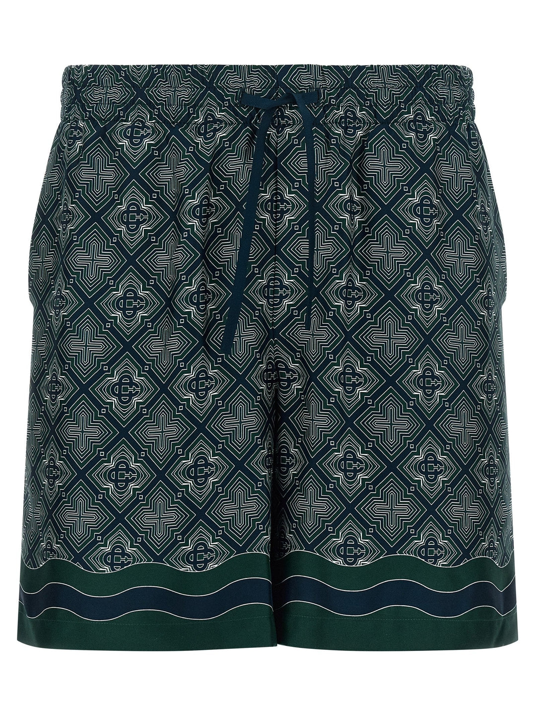 Casablanca Multicolor Silk Bermuda Shorts