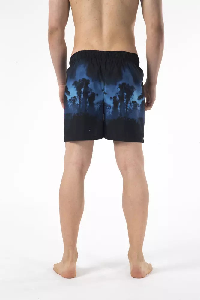 Men’s just Cavalli Black Polyester Men Swim Short