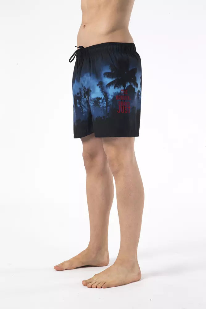 Men’s just Cavalli Black Polyester Men Swim Short