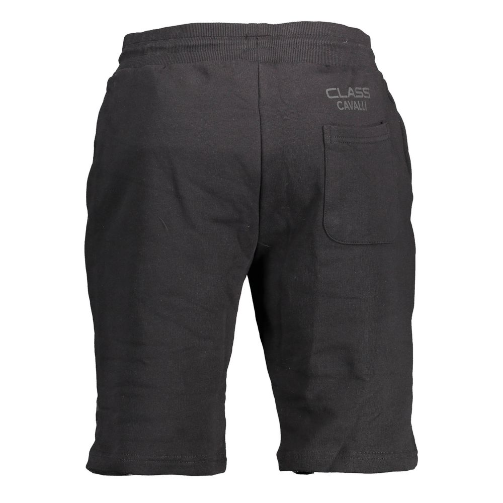 Men’s Cavalli Class Black Cotton Sweatpant
