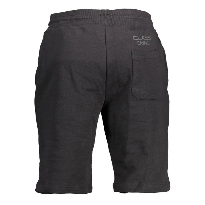 Men’s Cavalli Class Black Cotton Sweatpant