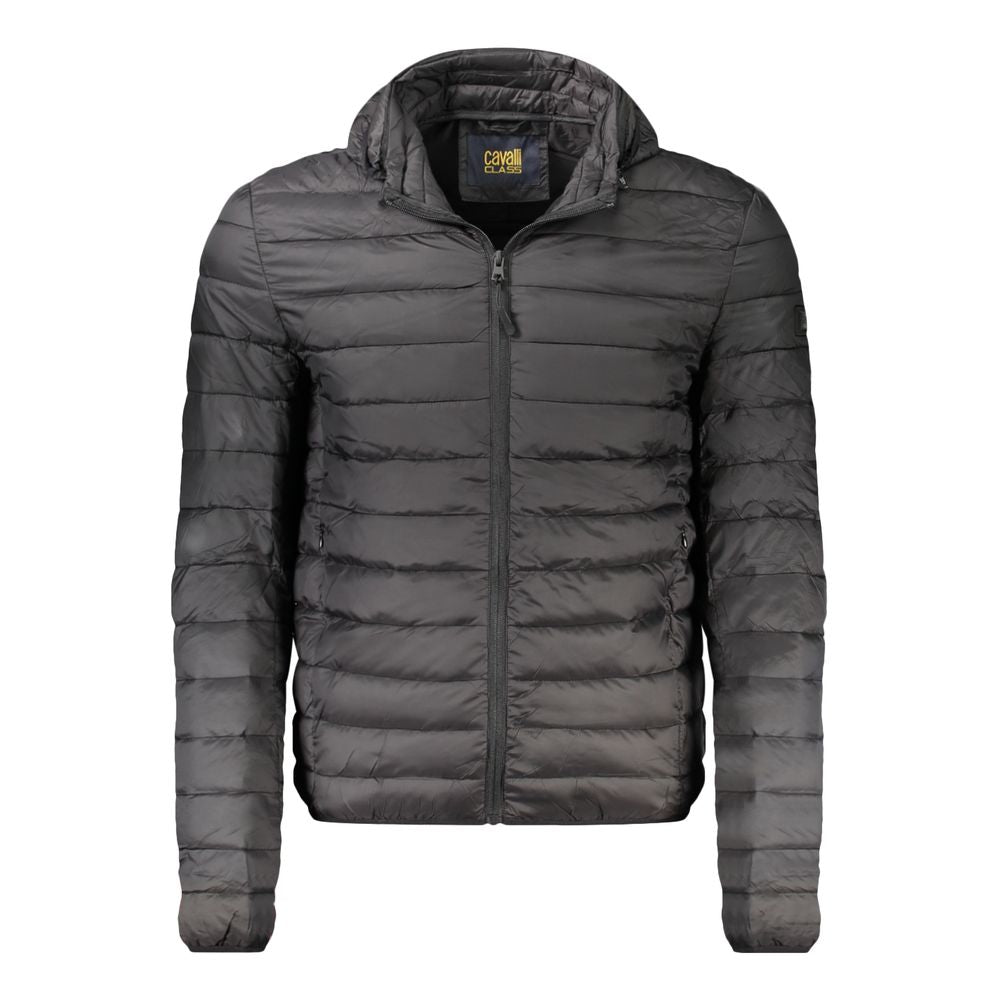 Men’s Cavalli Class Black Polyester Jacket
