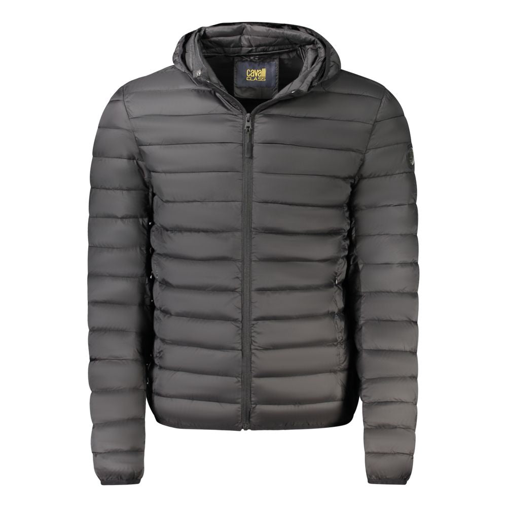 Men’s Cavalli Class Black Polyester Jackets &amp; Coat