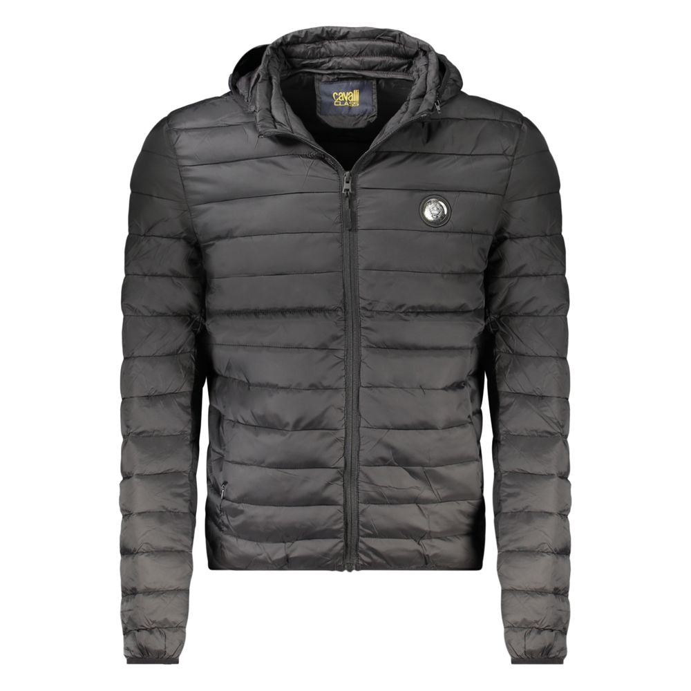Men’s Cavalli Class Black Polyester Jackets &amp; Coat