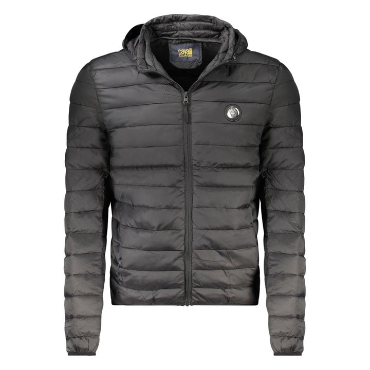 Men’s Cavalli Class Black Polyester Jackets &amp; Coat