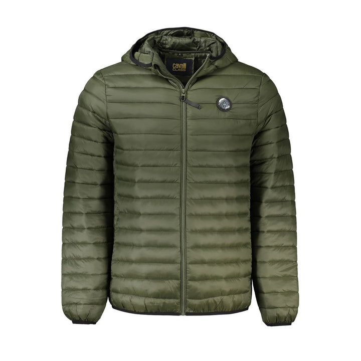 Men’s Cavalli Class Green Polyamide Men Jacket