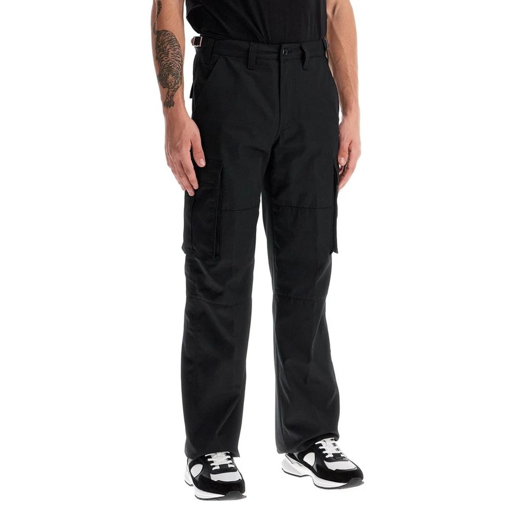 Men’s Celine Black Cotton Cargo Pants