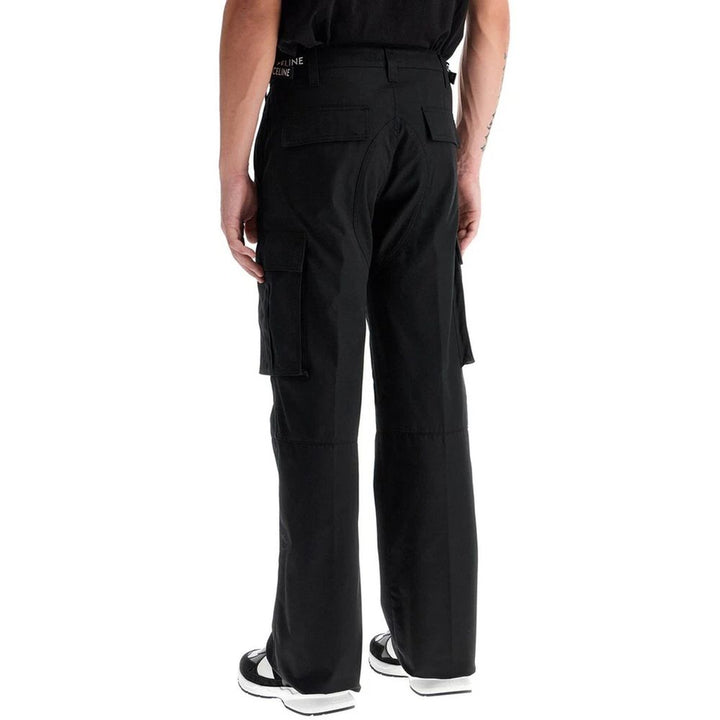 Men’s Celine Black Cotton Cargo Pants