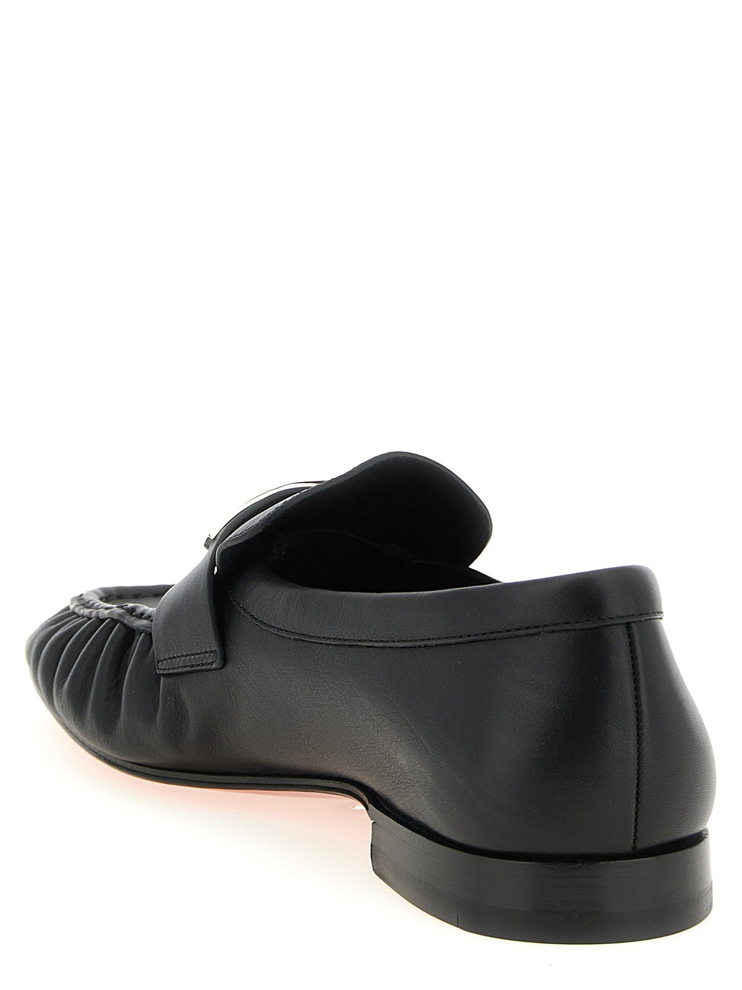 Men’s Christian Louboutin Black Calfskin Slip-on Loafers