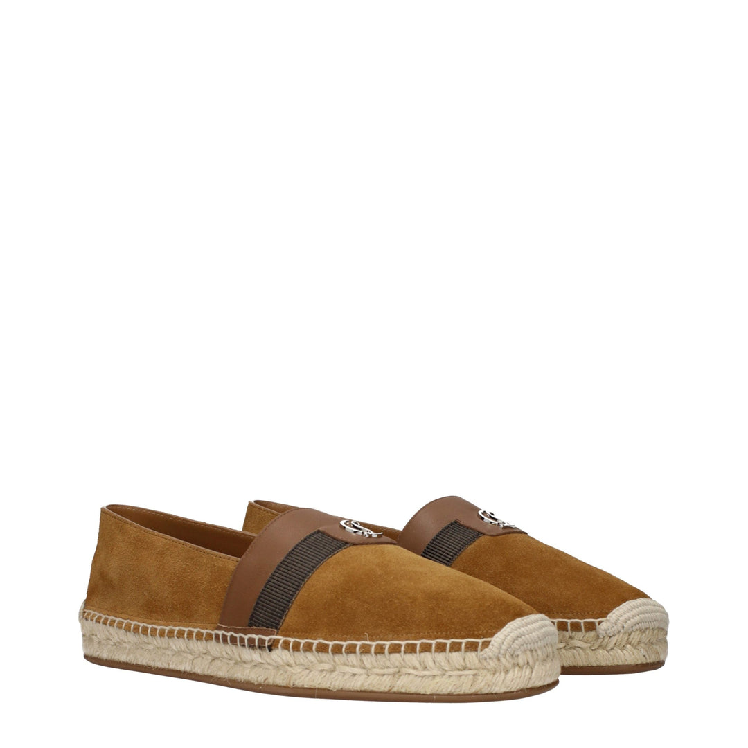 Men’s Christian Louboutin Brown Leather Espadrilles