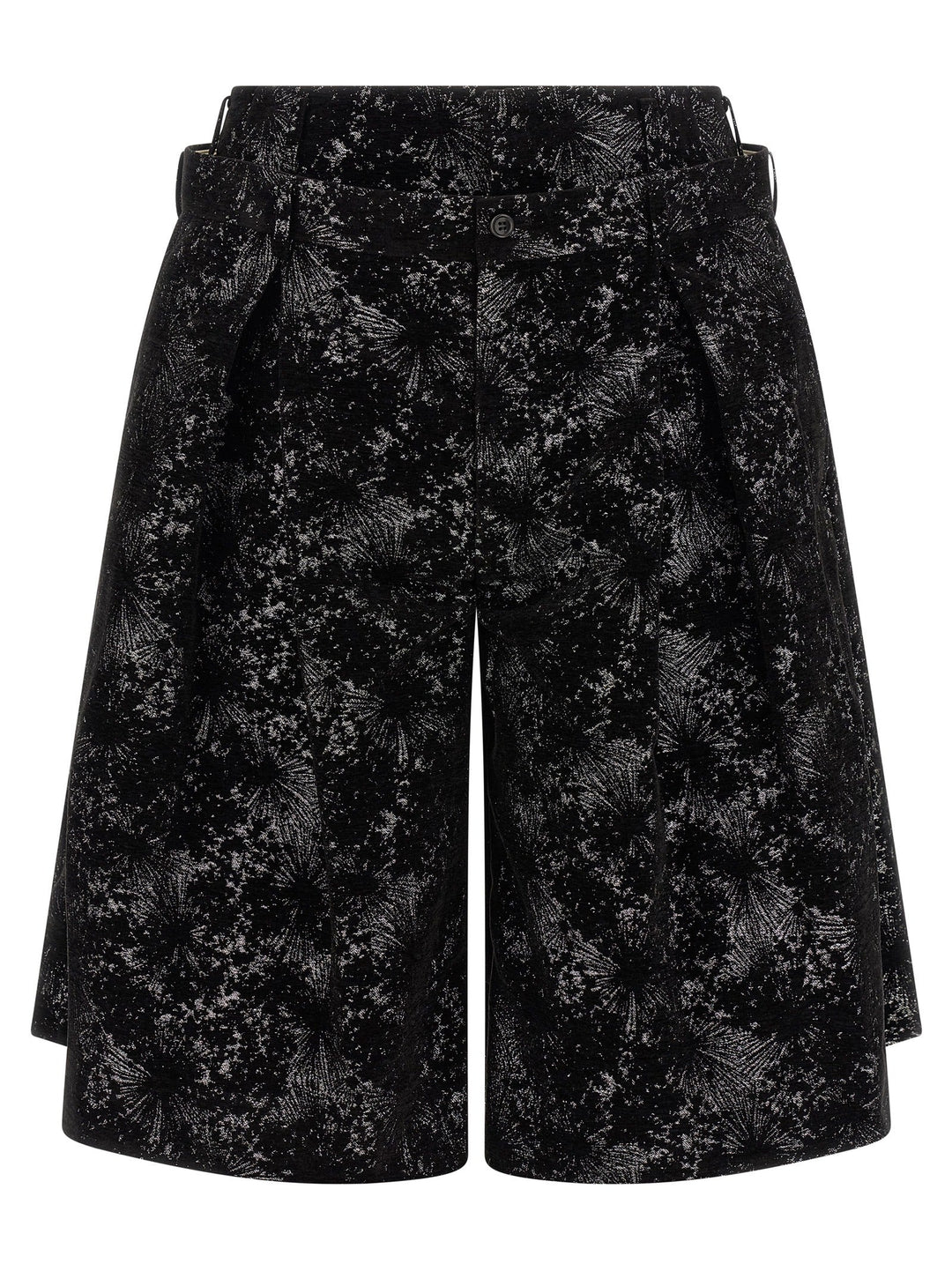 Men’s Comme Des Garçons Black Polyester Bermuda Shorts