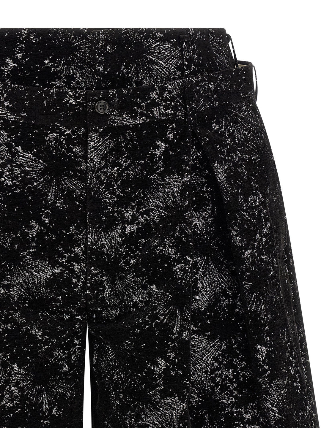 Men’s Comme Des Garçons Black Polyester Bermuda Shorts