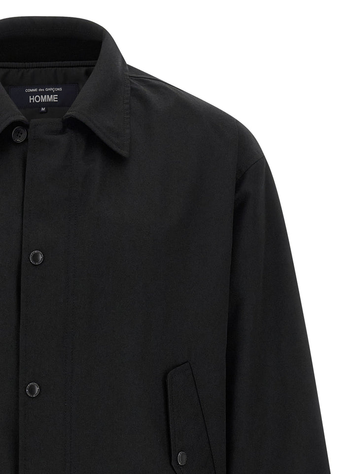 Men’s Comme Des Garçons Black Polyester Full-length Jacket