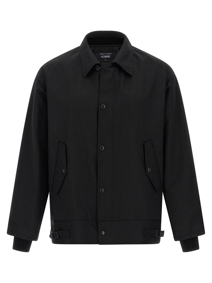 Men’s Comme Des Garçons Black Polyester Full-length Jacket