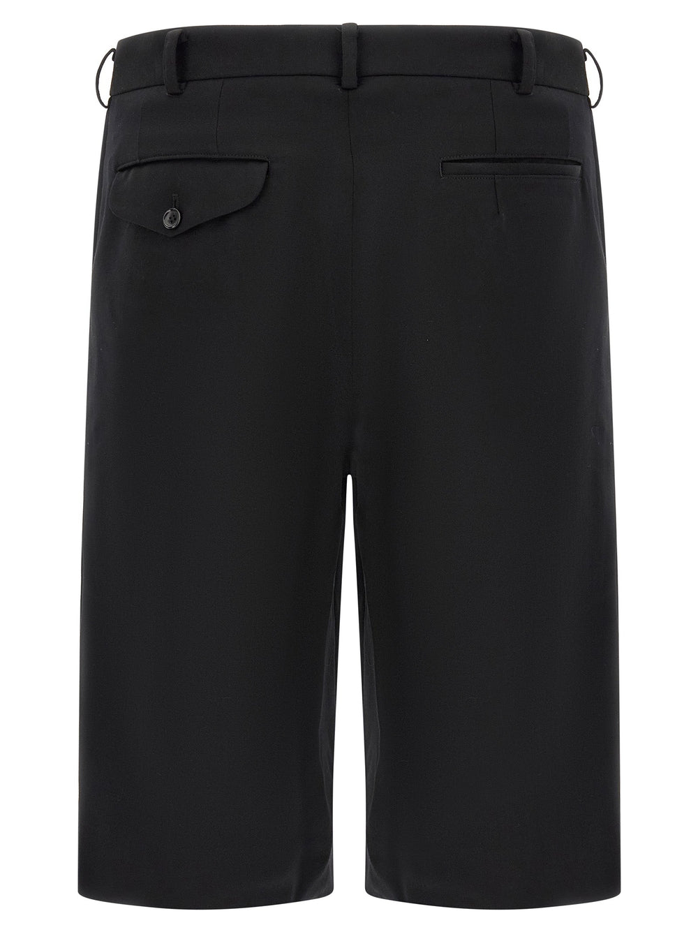 Men’s Comme Des Garçons Black Wool Bermuda Shorts