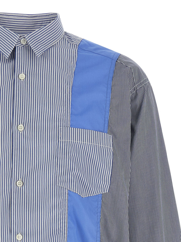 Comme Des Garçons Blue Cotton Blouse