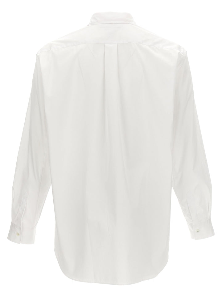 Comme Des Garçons White Cotton Blouse