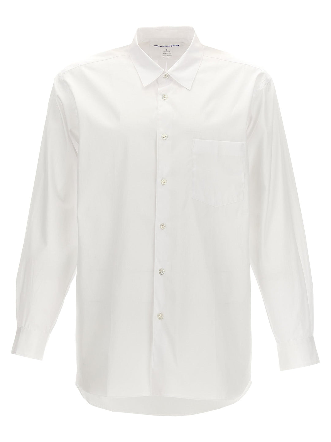 Comme Des Garçons White Cotton Blouse