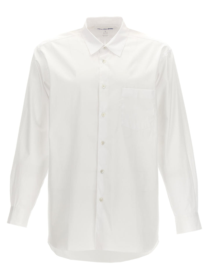 Comme Des Garçons White Cotton Blouse