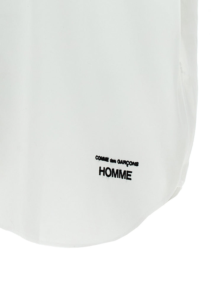 Comme Des Garçons White Cotton Blouse