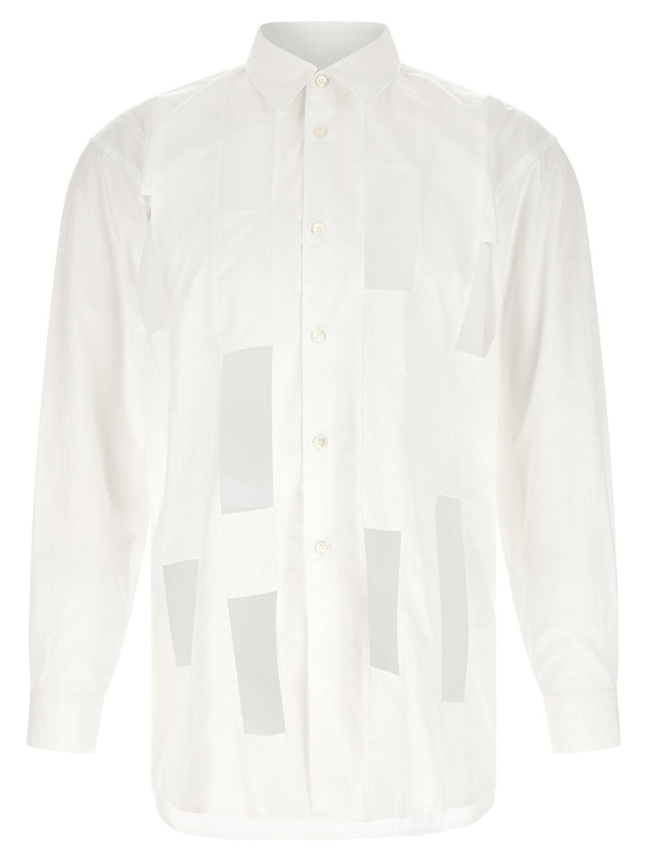 Comme Des Garçons White Cotton Blouse