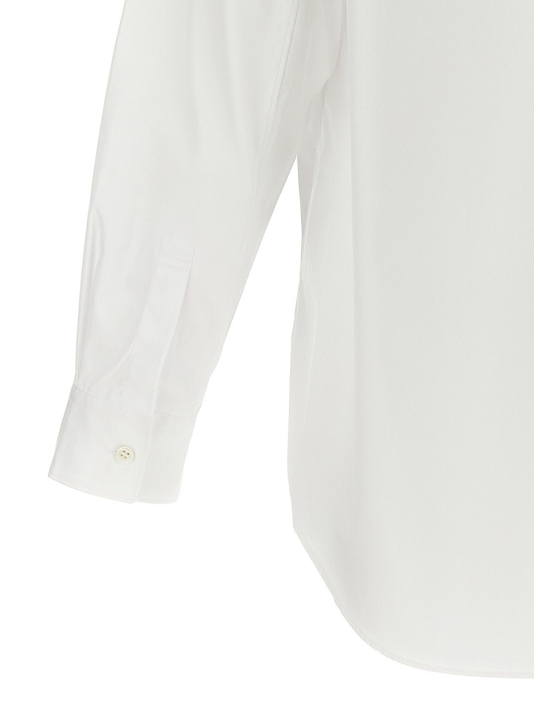 Comme Des Garçons White Cotton Blouse